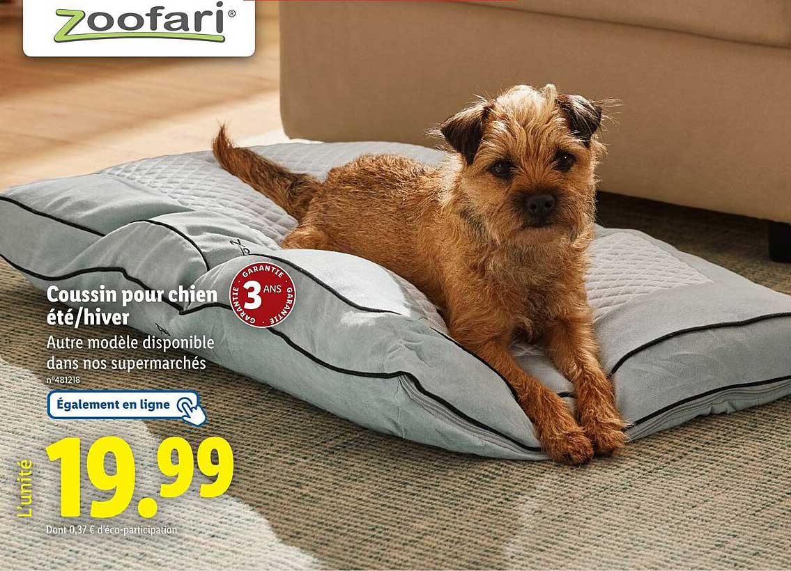 Coussin pour chien été/hiver