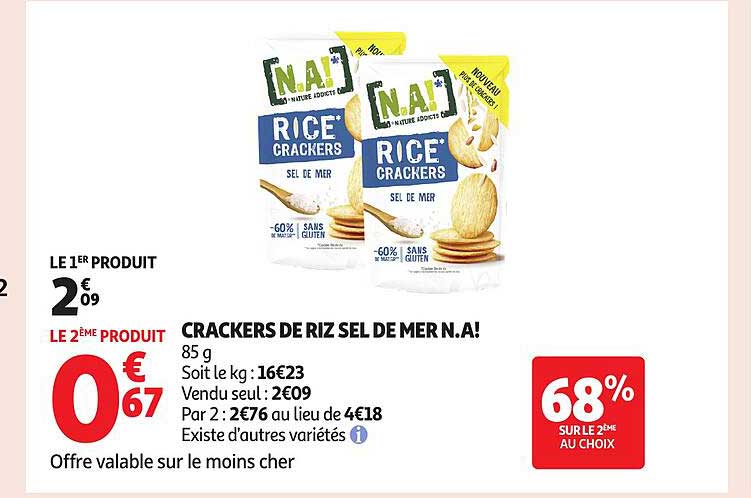 CRACKERS DE RIZ SEL DE MER N.A.!
