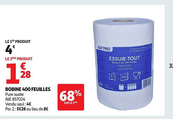 ESSUIE-TOUT BOBINE 400 FEUILLES