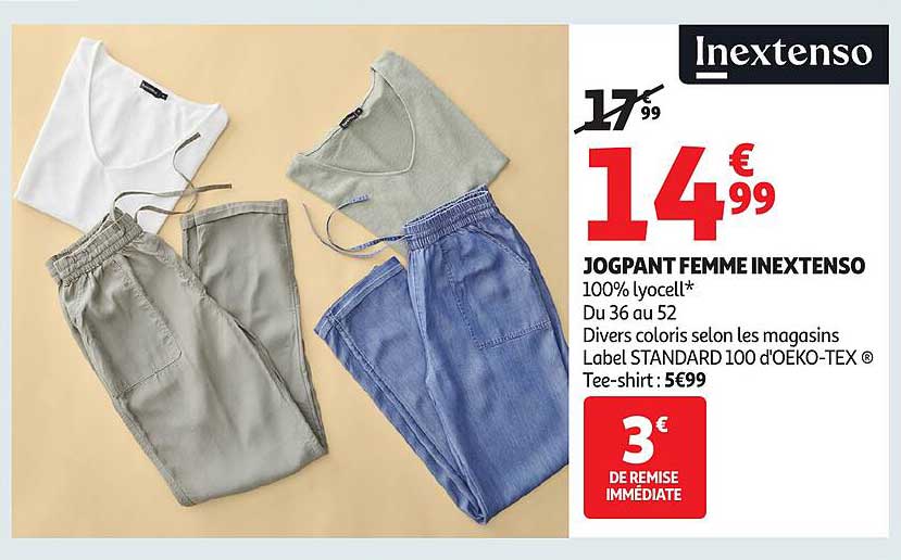 JOGPANT FEMME INEXTENSO
