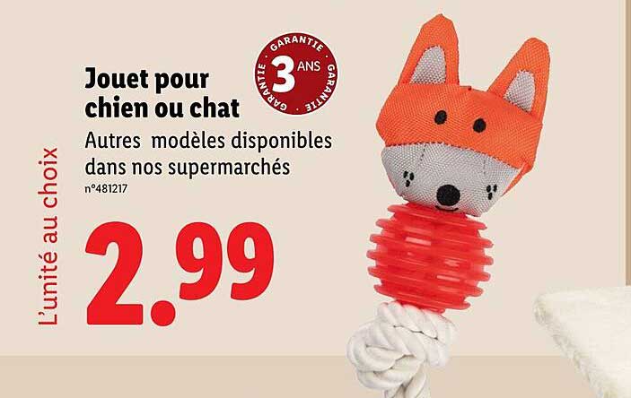 Jouet pour chien ou chat