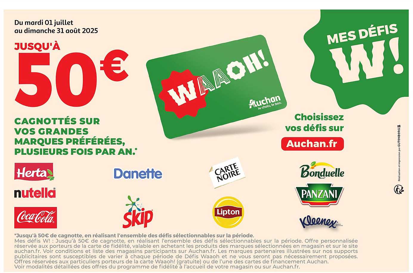 JUSQU'À 50€ CAGNOTTÉS SUR VOS GRANDES MARQUES