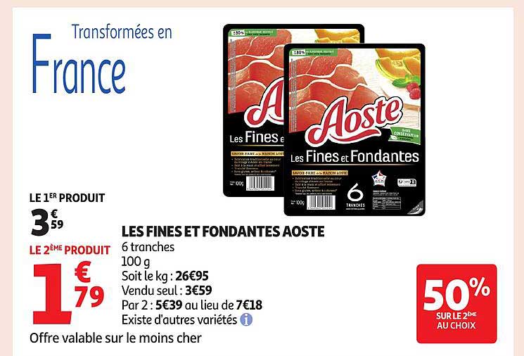 LES FINES ET FONDANTES AOSTE