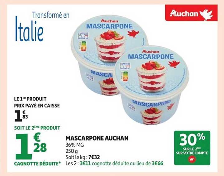 MASCARPONE AUCHAN