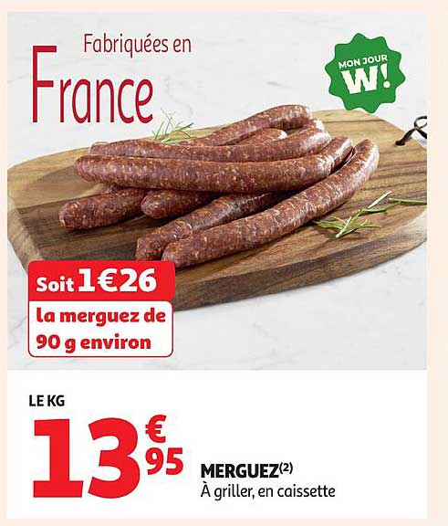 Merguez à griller