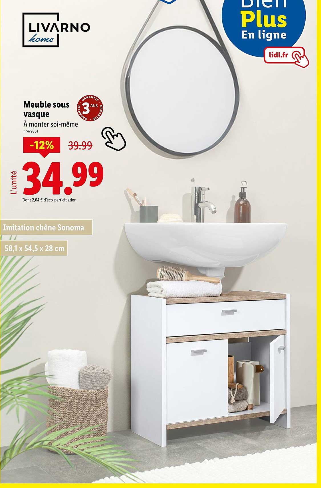 Meuble sous vasque