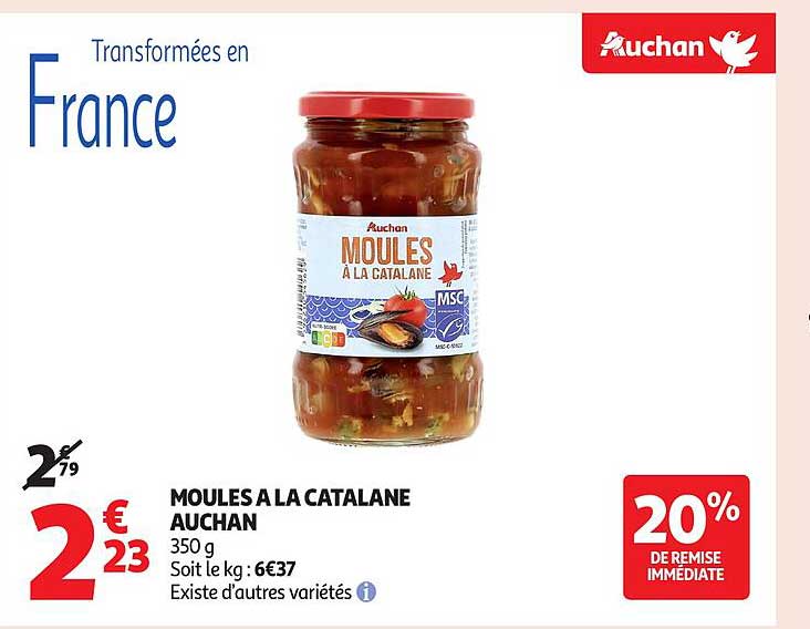 MOULES A LA CATALANE AUCHAN