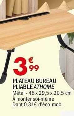 PLATEAU BUREAU PLIABLE ATHOME