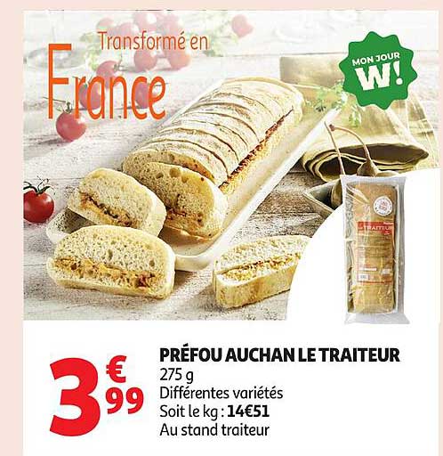 PRÉFOU AUCHAN LE TRAITEUR