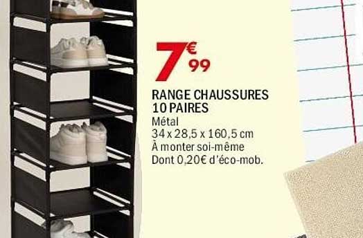 RANGE CHAUSSURES 10 PAIRS