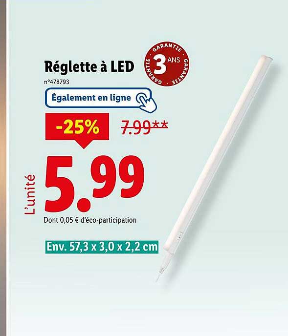 Réglette à LED