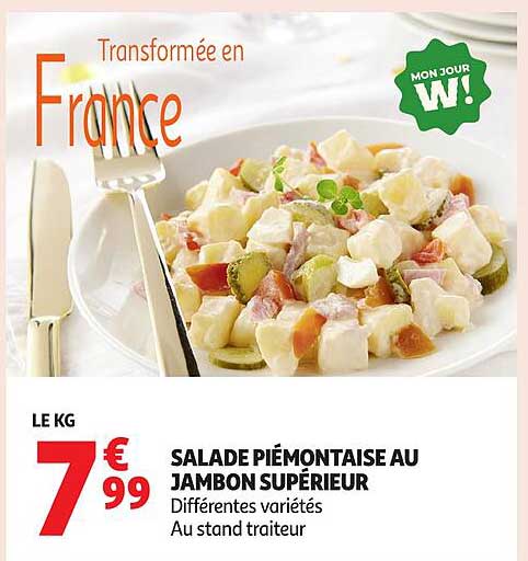 SALADÉ PIÉMONTAISE AU JAMBON SUPÉRIEUR