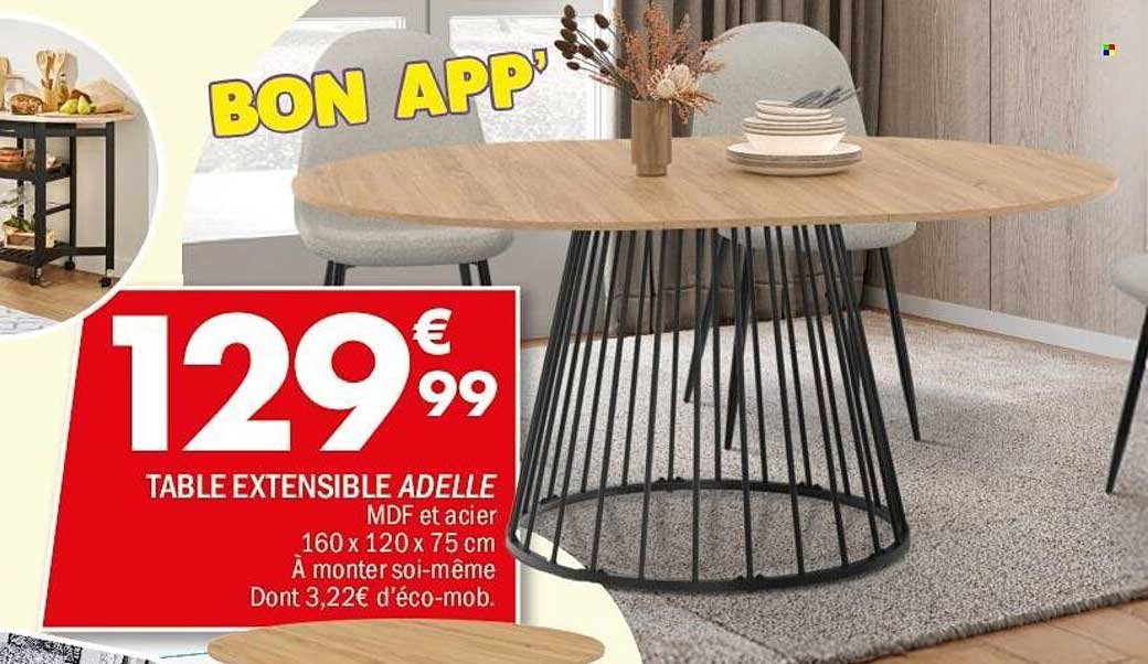 TABLE EXTENSIBLE ADELE