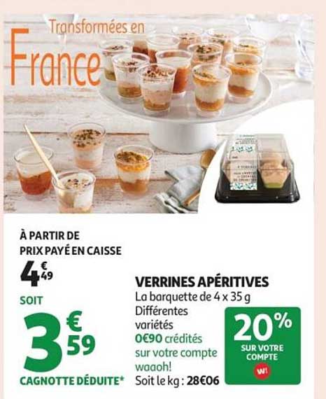 VERRINES APÉRITIVES