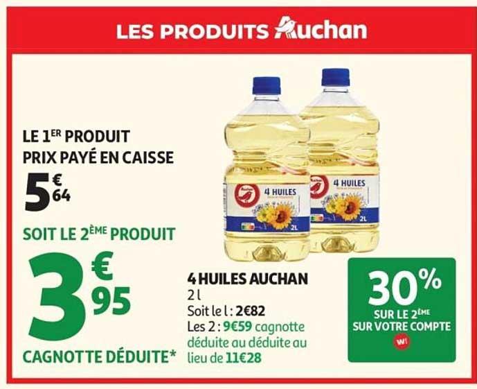 4 HUILES AUCHAN