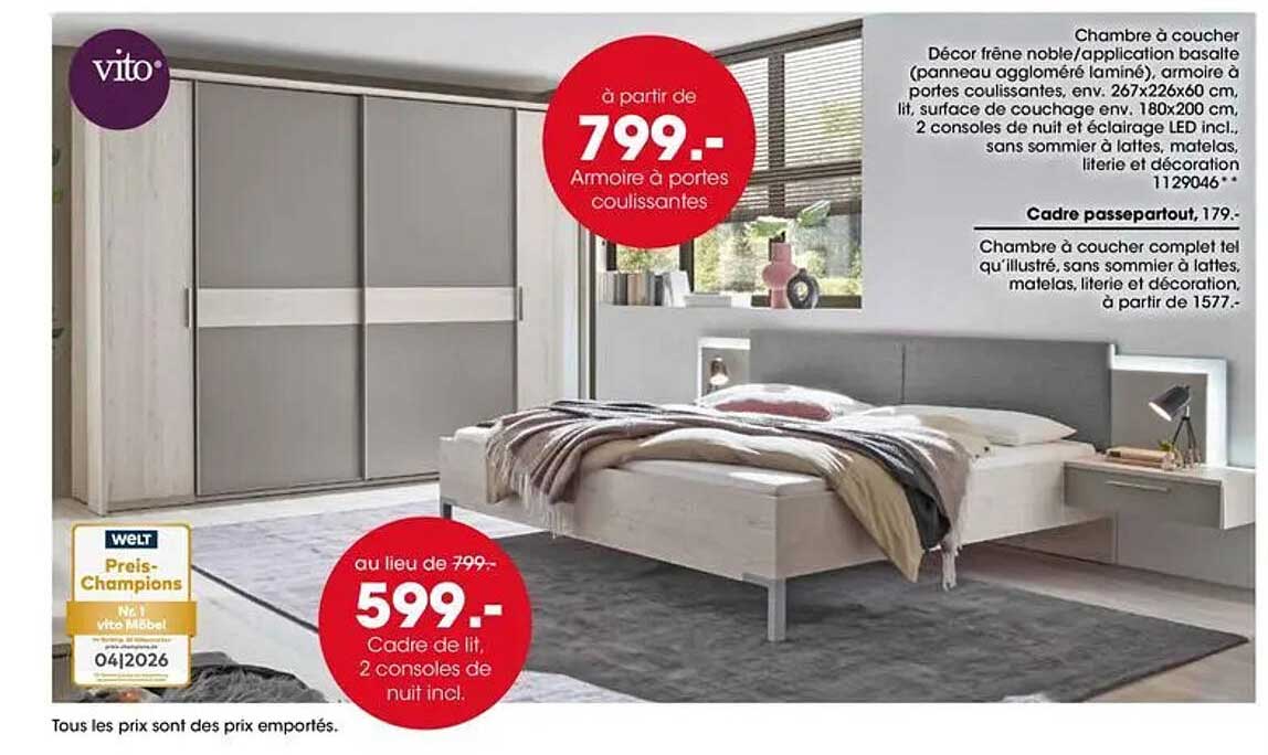 à partir de 799.- Armoire à portes coulissantes