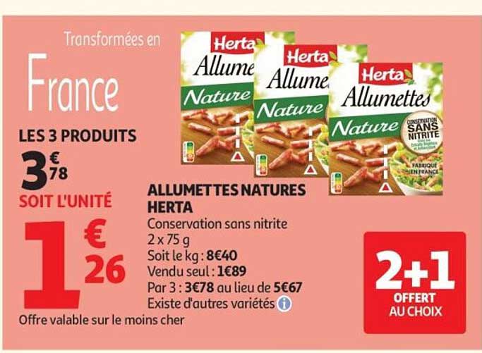 ALLUMETTES NATURES HERTA