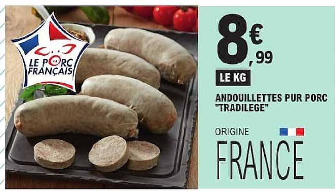 ANDOUILLETTES PUR PORC "TRADILEGE"