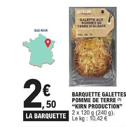 BARQUETTE GALETTES POMME DE TERRE (1) "KIRN PRODUCTION"