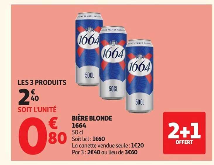 BIÈRE BLONDE 1664 50 cl