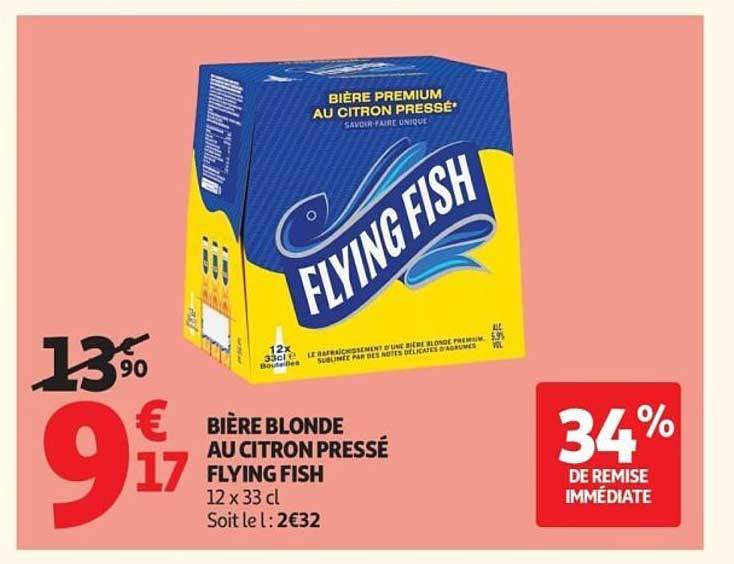 BIÈRE BLONDE AU CITRON PRESSÉ FLYING FISH