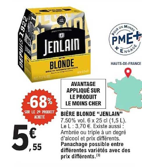 BIÈRE BLONDE “JENLAIN”