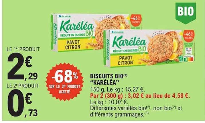BISCUITS BIO KARELÉA