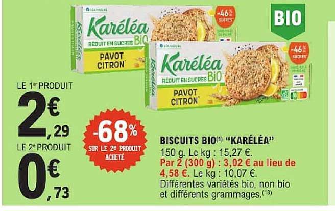 BISCUITS BIO(1) "KARÉLÉA"
