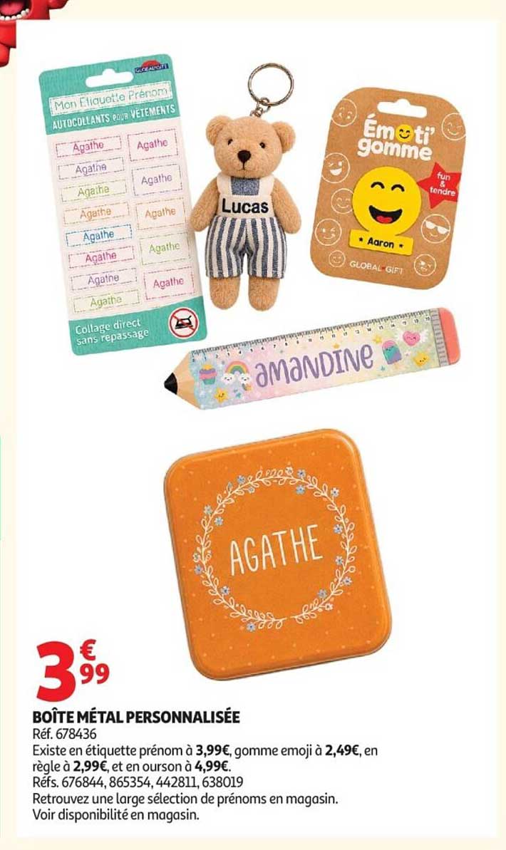 BOÎTE MÉTAL PERSONNALISÉE
