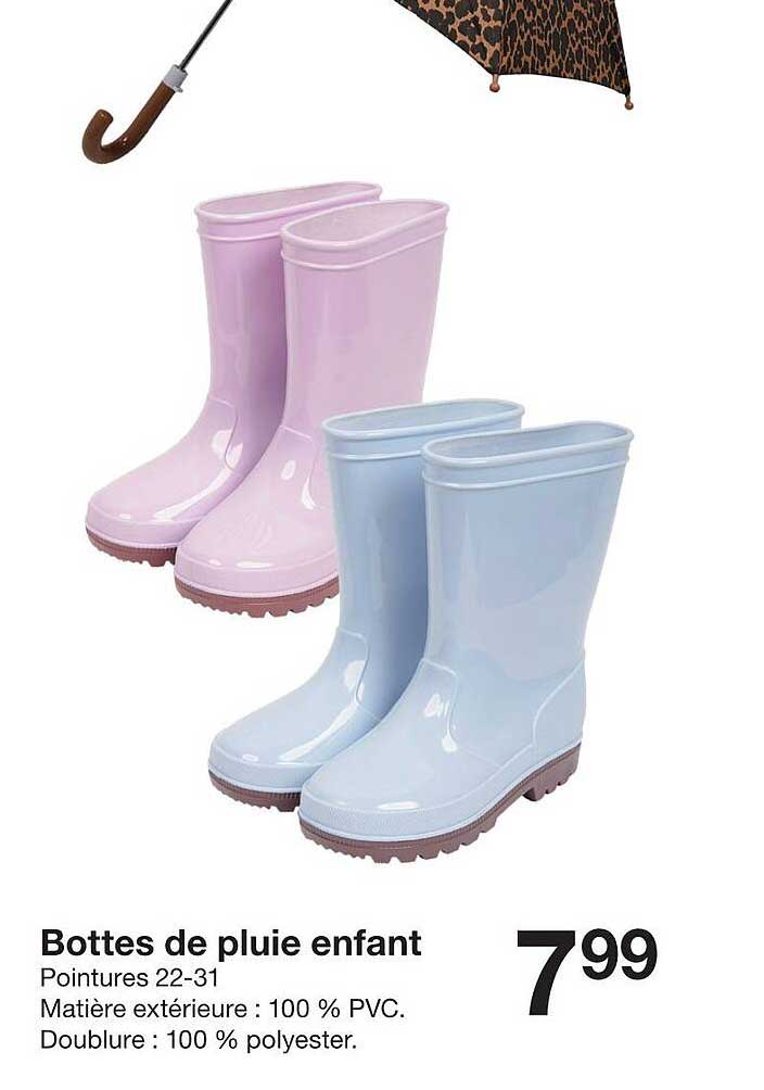 Bottes de pluie enfant