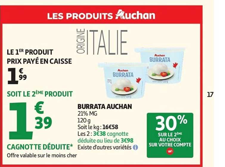 BURRATA AUCHAN