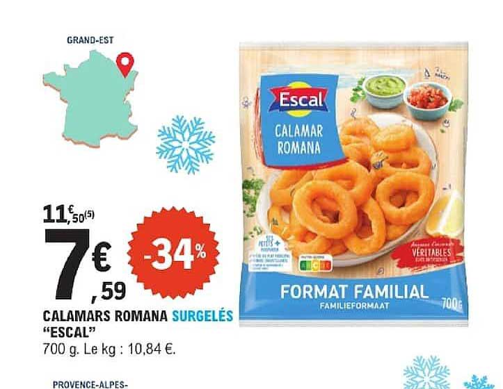 CALAMARS ROMANA SURGELÉS "ESCAL"