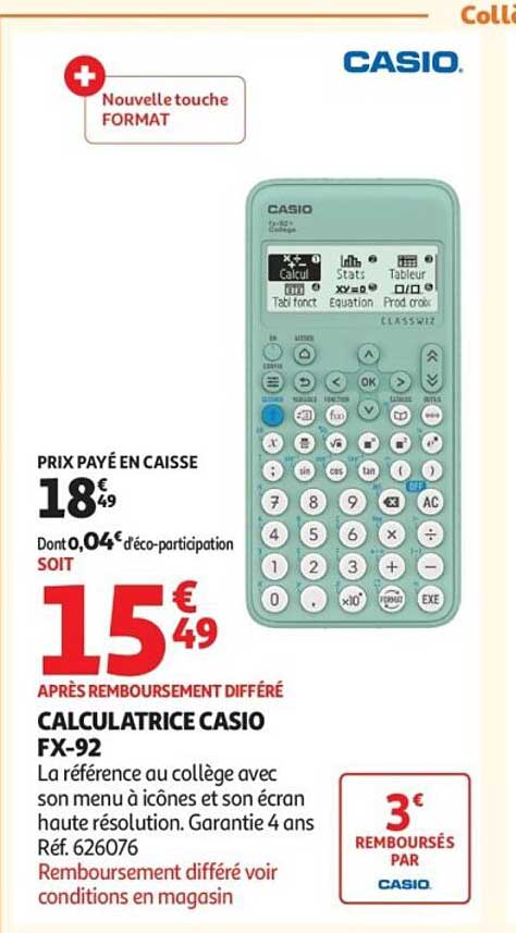 CALCULATRICE CASIO FX-92