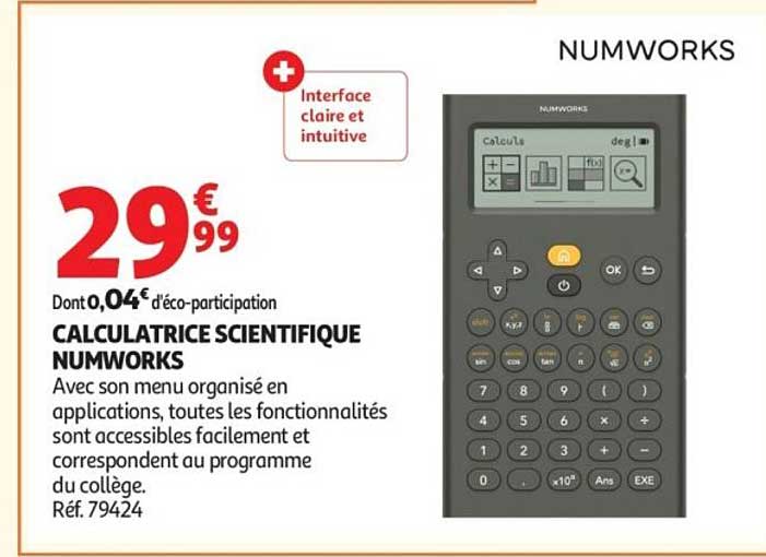 CALCULATRICE SCIENTIFIQUE NUMWORKS