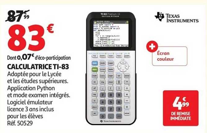 CALCULATRICE TI-83