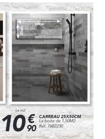 CARREAU 25X50CM