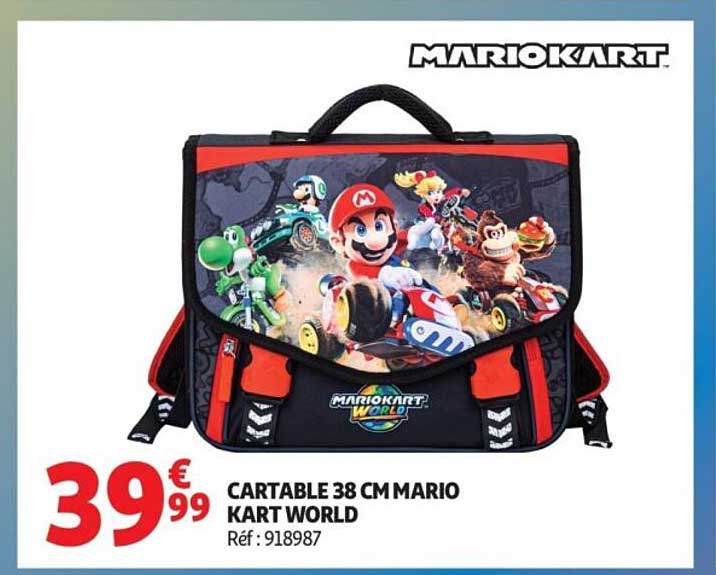 CARTABLE 38 CM MARIO KART WORLD