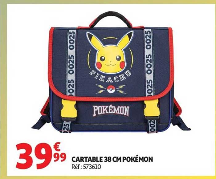 CARTABLE 38 CM POKÉMON