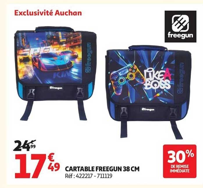 CARTABLE FREEGUN 38 CM