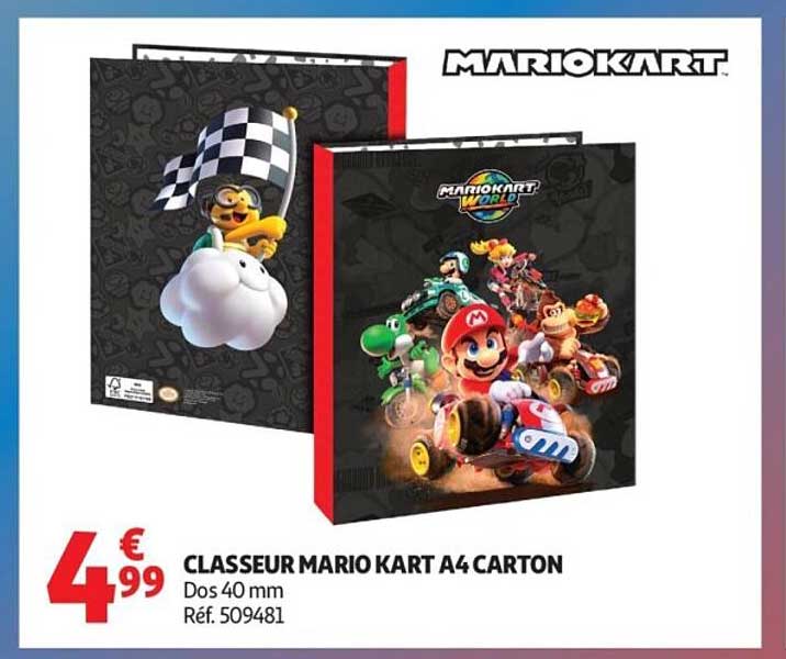 CLASSEUR MARIO KART A4 CARTON