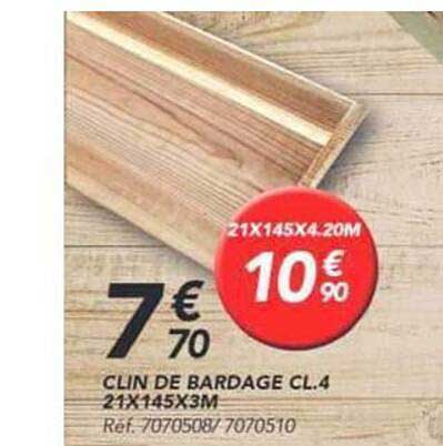 CLIN DE BARDAGE CL.4 21X145X3M