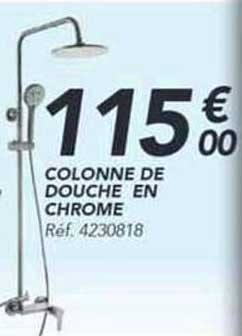 COLONNE DE DOUCHE EN CHROME