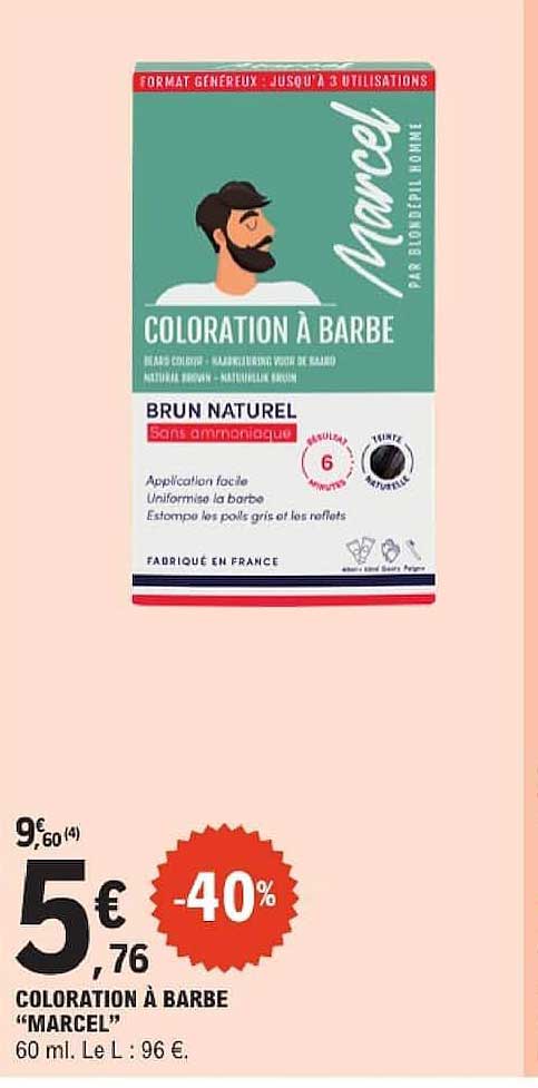 COLORATION À BARBE “MARCEL”