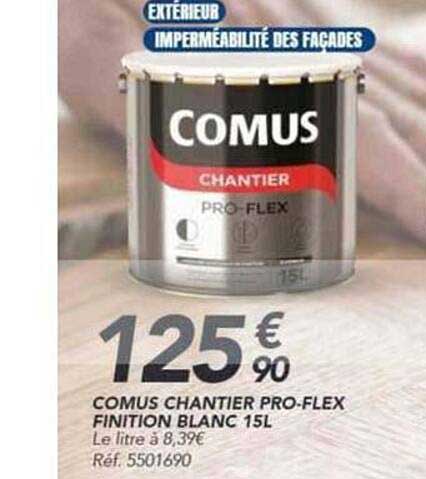 COMUS CHANTIER PRO-FLEX FINITION BLANC 15L