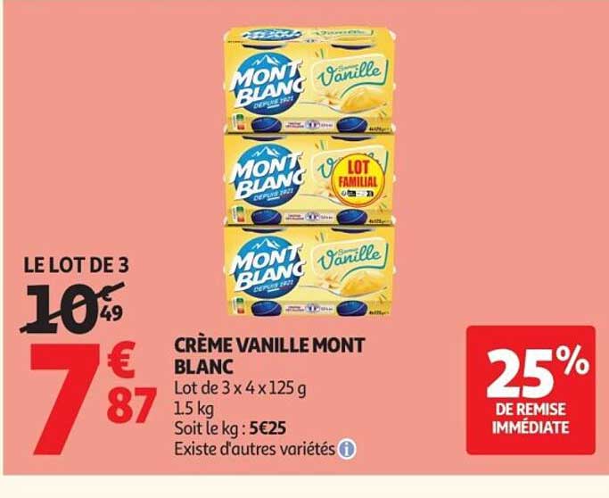 CRÈME VANILLE MONT BLANC