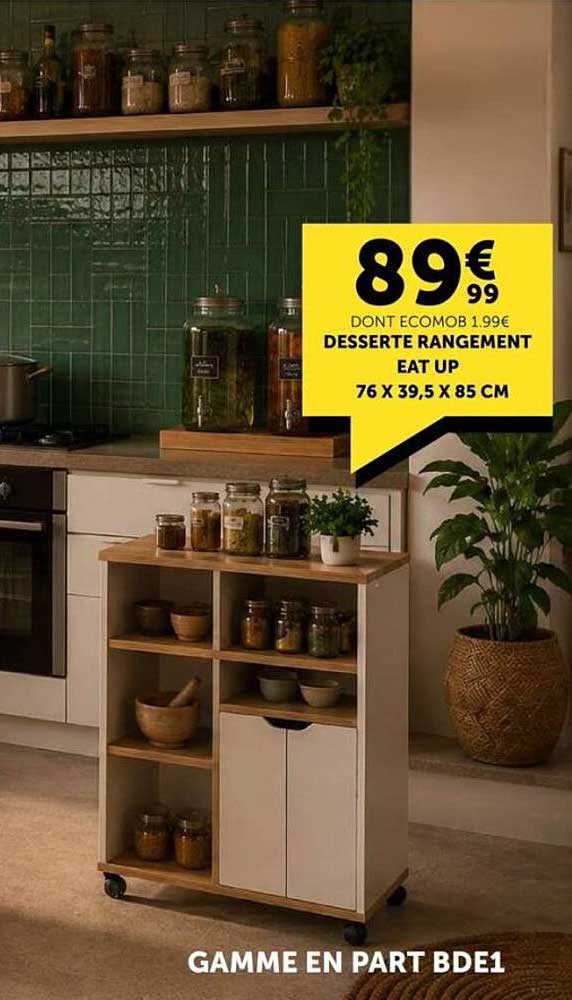 DESSERTE RANGEMENT EAT UP