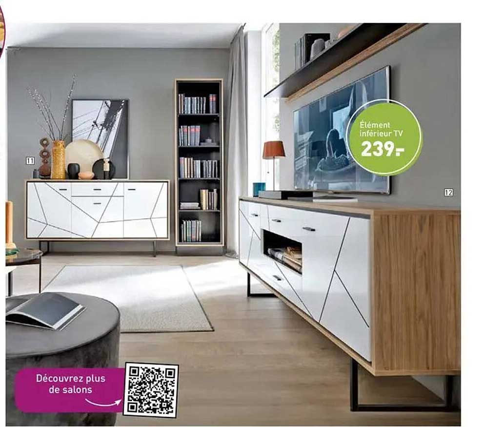 Élément inférieur TV