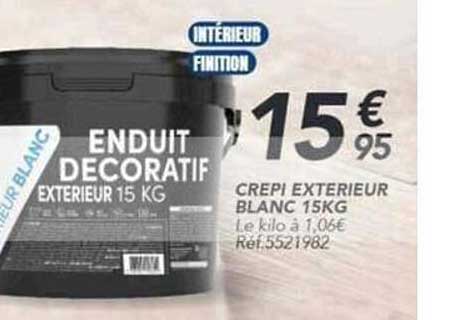 ENDUIT DECORATIF EXTERIEUR 15 KG