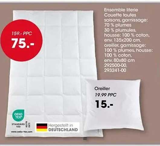 Ensemble literie