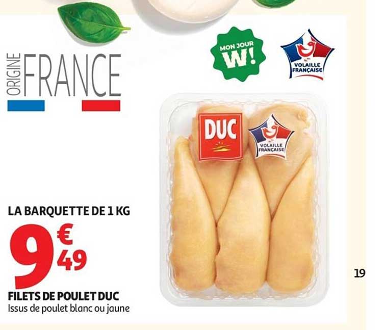 FILETS DE POULET DUC